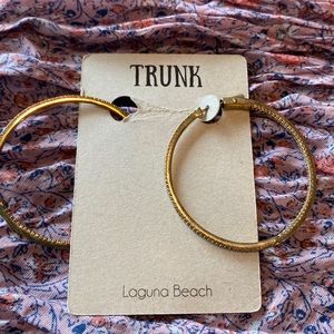 14 karat gold fill hoop earrings